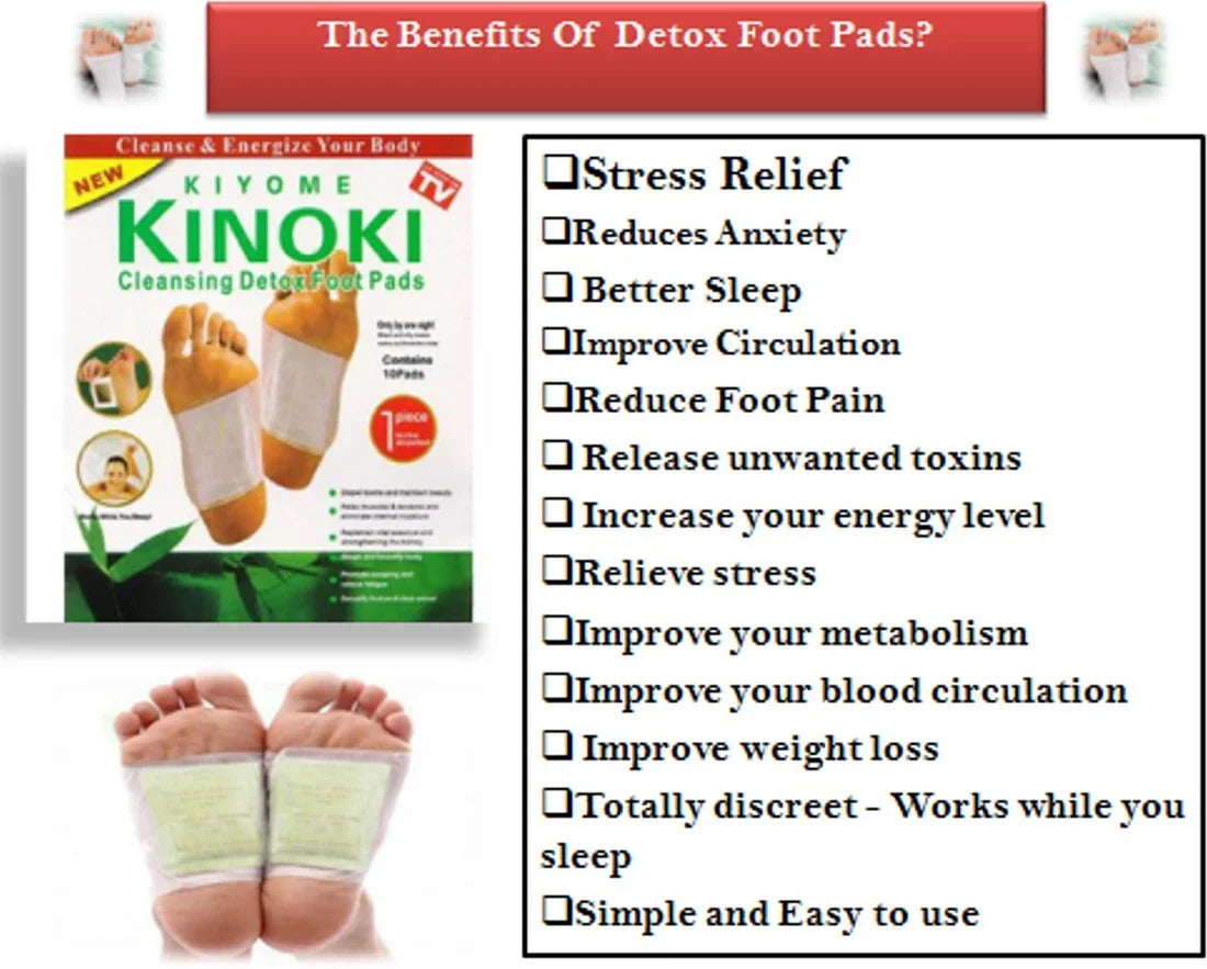 Kinoki Premium Natural Foot Patches(Pack Of 10)