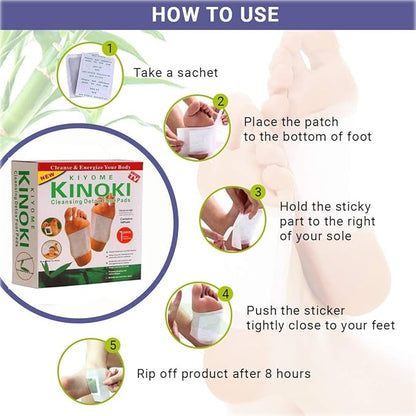 Kinoki Premium Natural Foot Patches(Pack Of 10)